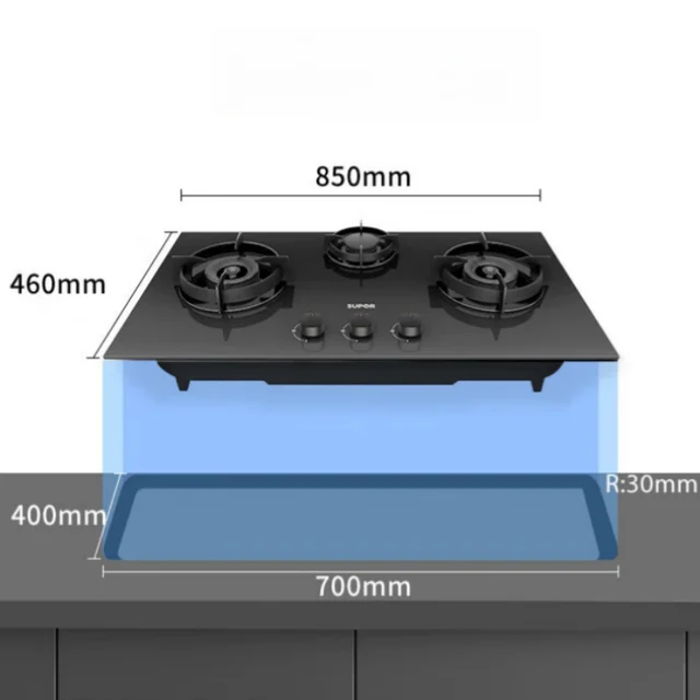 SUPOR 5.2KW Triple Burner Cooktop for Natural Gas Embedded with Strong Fire Stove Household Gas Stove Pipeline Natural Gas