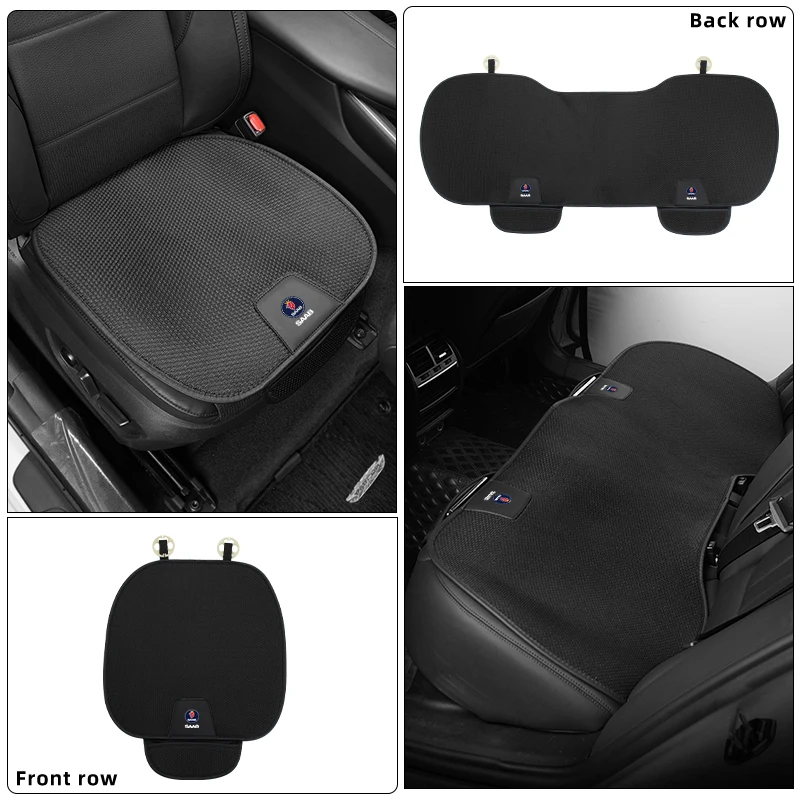 

2/3pcs Car Cushion Cover Anti-slip Breathable Ice Silk Storage Protector Mat For SAAB 9-4X 9-7X 9-3 9-5 9-2X 9-X 9000 600 GT750