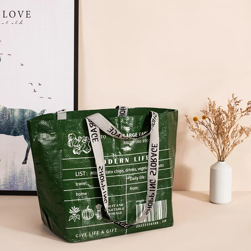Description Picture 2 of itemNylon Crossbody Convenient Shopping Bag Eco-Friendly Waterproof Storage Bag Fashion Gift Multi-Size Foldable Woven Bag