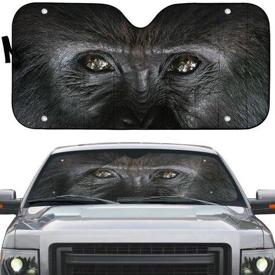 

APE EYES 3D Printed SUNSHADE Car sunshade Auto Sun Shade for Car Truck Decor Windshield Sunshade,Blocks UV Rays Sun