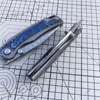 M390 Steel Folding Knife Titanium Alloy Handle Bearing System Outdoor Survival Hunting Knife Camping Hiking Defense Tool 6