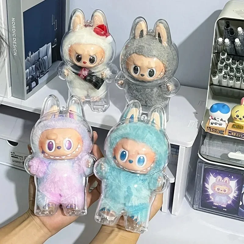 隠す のlabubu Labubu V3 Third Generation Cloth Transparent Protective Shell