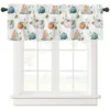 ZEDLIYU Valances for Windows Kitchen Living Room Small Window Valance Fall Pumpkin Autumn Harvest Thanksgiving 1 Panel 1