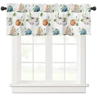 ZEDLIYU Valances for Windows Kitchen Living Room Small Window Valance Fall Pumpkin Autumn Harvest Thanksgiving 1 Panel 1