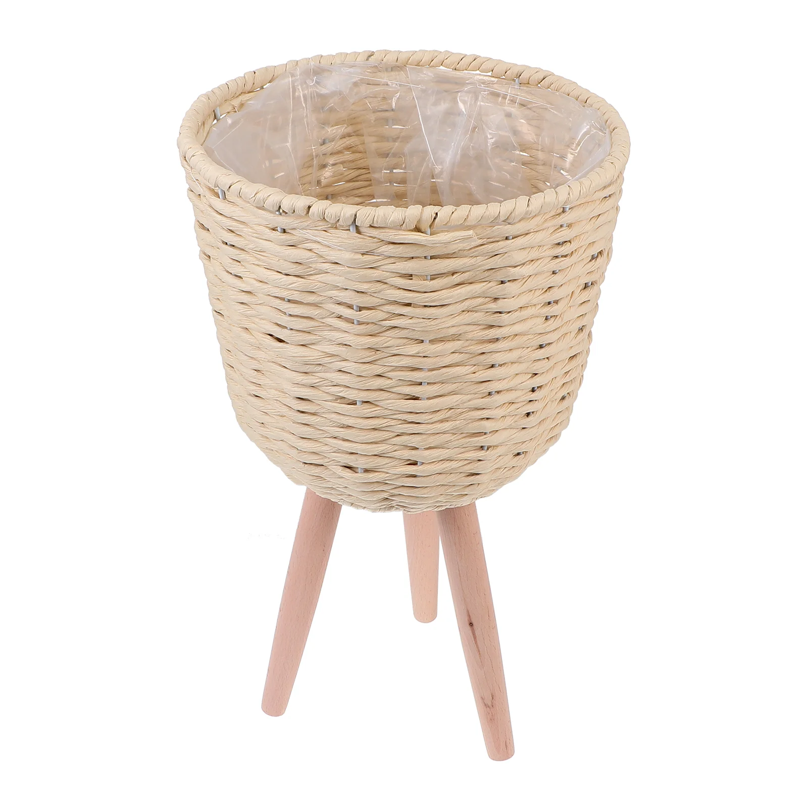 

Doitool Rattan Plant Stand Modern Basket Planter Plant Pot Stand Decorative Handmade Wicker Plant Pot Stand Flower Pot