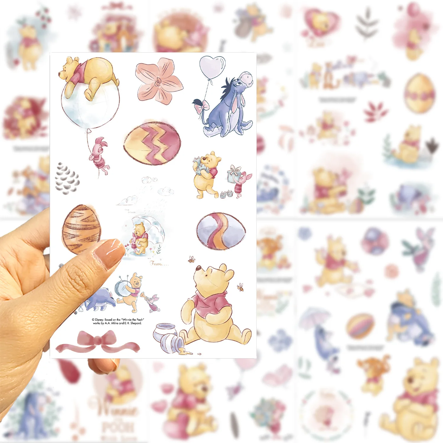 8/16개 귀여운 테디베어 얼굴 만들기 퍼즐 스티커 DIY 게임 공예품 컵 문구류 상자 전화기 스크랩북 데칼