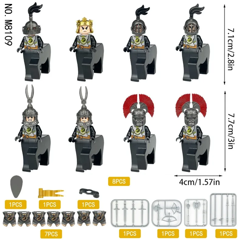 Centaur Bausteine Figuren Humanoid-Puppen Spielzeug Mini Humanoid-Puppen Kinderspielzeug Geburtstagsgeschenke Zeichentrickfiguren – Detail 10