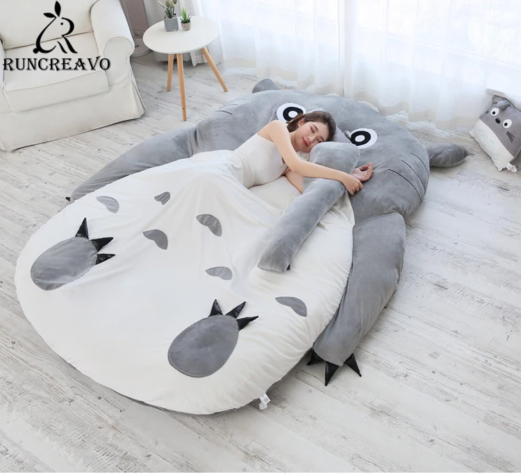 2m* Tatami Double Bed Bean Bag Sofa Bed for Adult Warm Cartoon Tatami  Sleeping Bag Mattress Washable| | - AliExpress