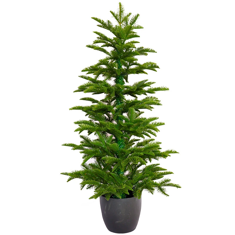 

4FT Artificial Christmas Tree Potted Green Canadian Pine Tree Christmas Tree Bonsai Indoor Outdoor Xmas Christmas Home Decor