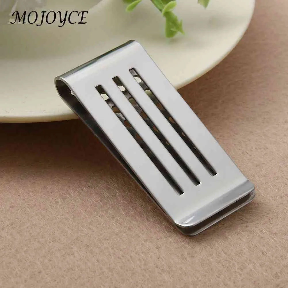 Stainless Steel Cash Clamp Holder Hollow Out Porous Credit Card Holder Craft Wallet Portable Suitable For Wallet Clips Books credit card holder