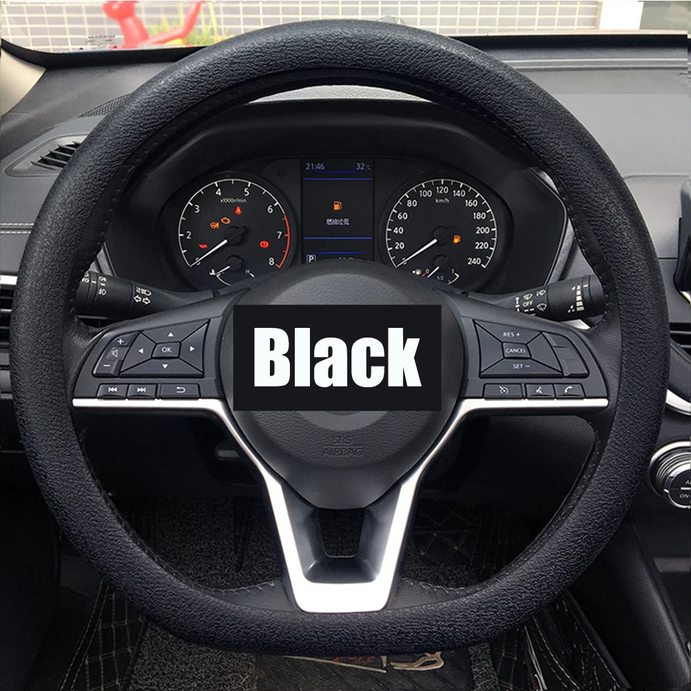 

Universal Car Silicone Steering Wheel Cover Elastic Non-Slip Cover for 36-40cm Steering Wheel Multi Color Car Decor Accessories