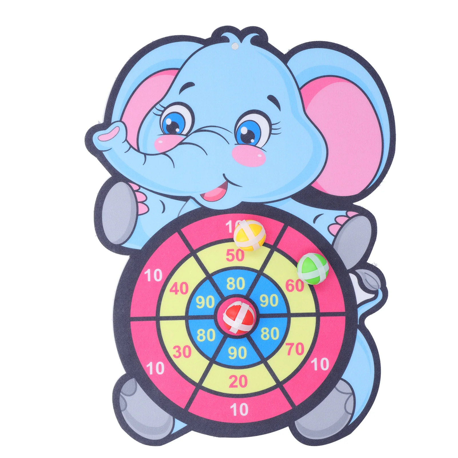 Montessori Board Children Elephant Dartboard Set Hook And Loop Board Indoor Ball Girls Boys Gift Outdoor Toy