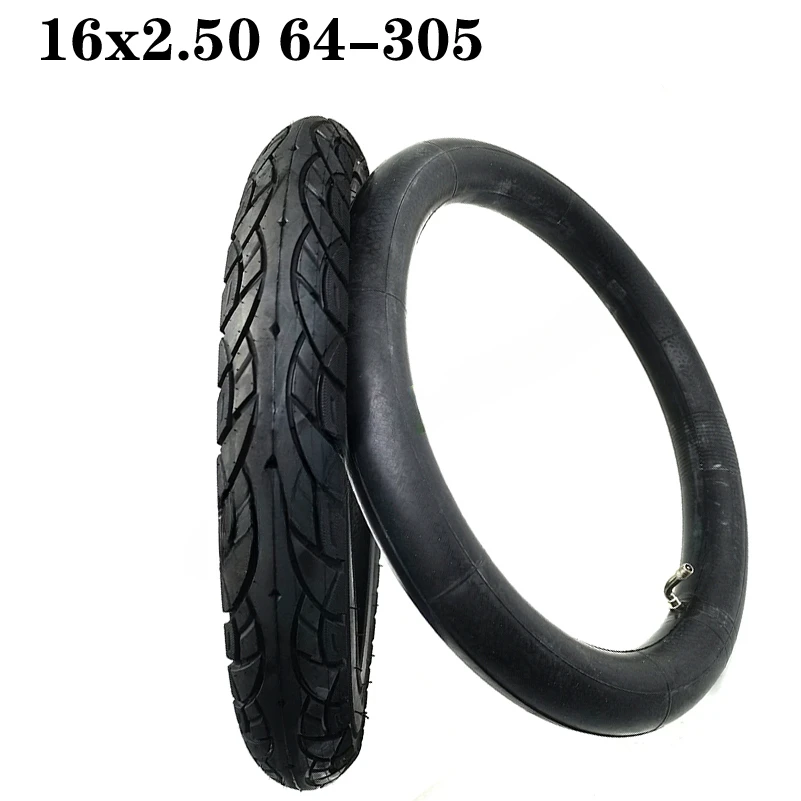 

Высококачественная шина с внутренней трубкой 16x2,50 (62-305) подходит для электрических велосипедов (Электровелосипеды), детских велосипедов, маленьких BMX и скутеров шина 16*2,5