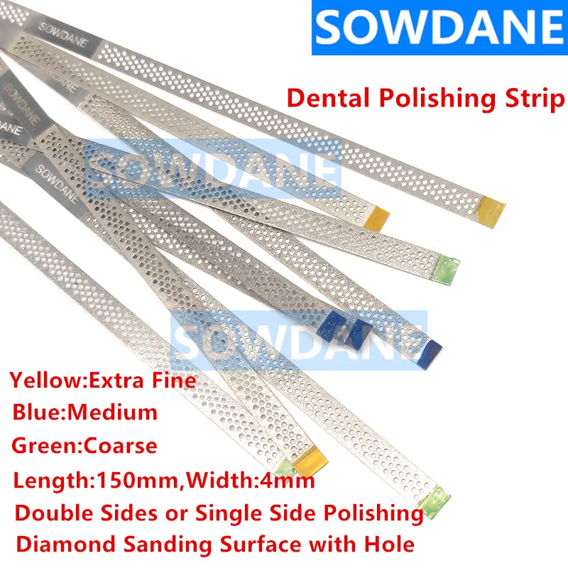 4mm Dental Metal Polishing Stick Polish Strip with Single Side of