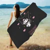 Cute Cartoon K-Kuromi Big Microfiber Beach Towels Quick Dry Towel Sand Beach Towels Pool Towel For Travel Swim Pool Yoga 1