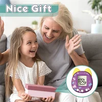 Retro Virtual Pet Machine Handheld Game Console Electronic Digital Pet Toy for Kids Children(Purple) 2