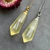 Citrine Pendulum Perfume Bottle Necklace, Essential Oil Bottle Diffuser Pointed Crystal Necklace Hexagon Prism Vials 3