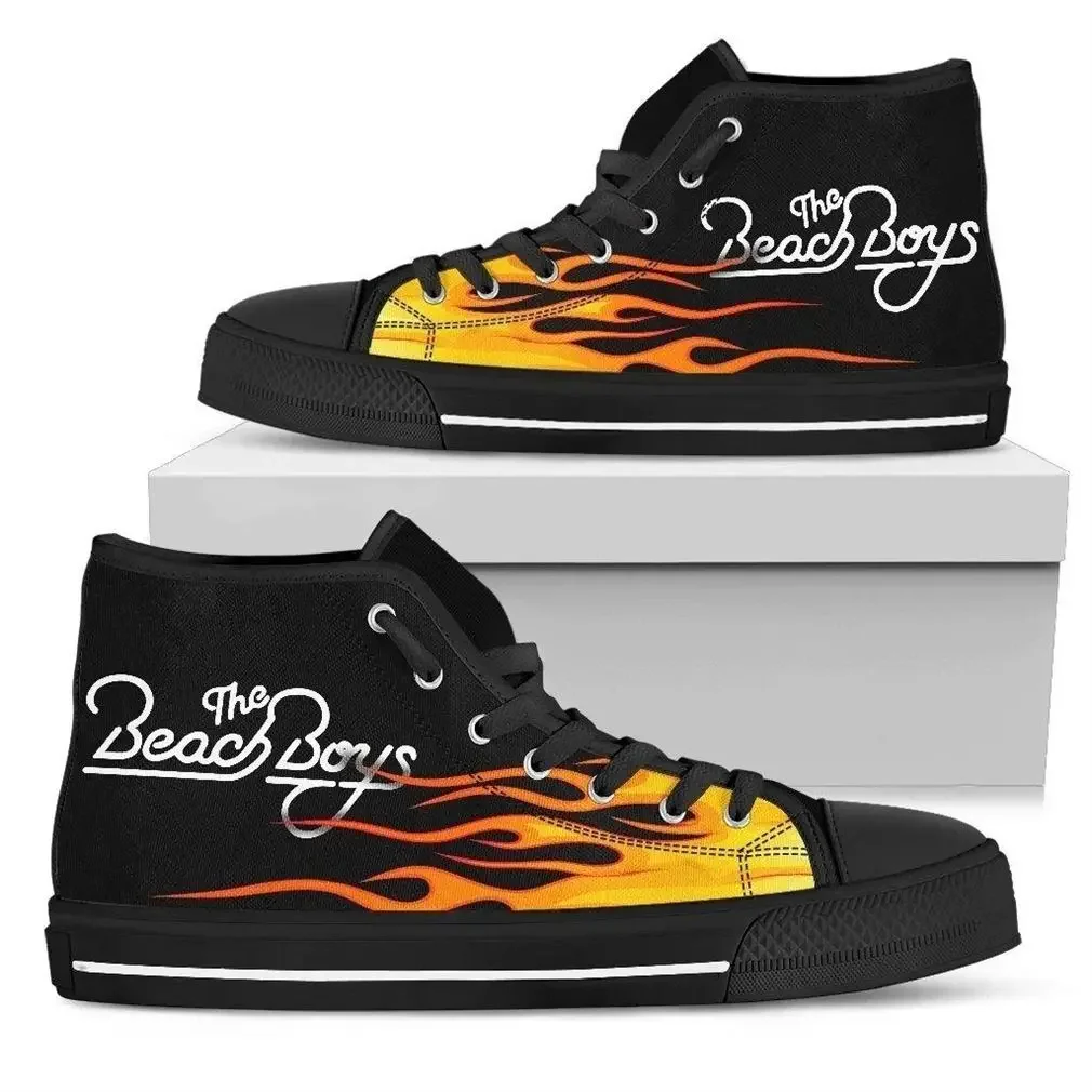Hot Cool Summer The Beach Boys Lightweight Canvas Shoes Men Women Casual Breathable Fashion Sneakers High Top Latest Board Shoes