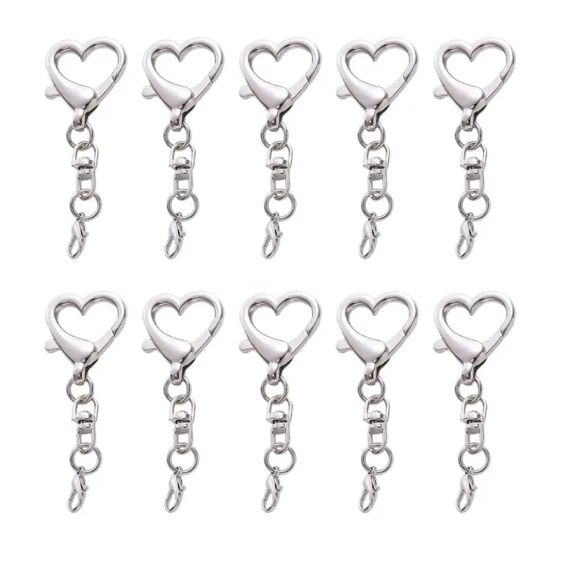 

Customizable Heart shaped Keychain DIY Bag Toy Pendant Connecting Accessory Dropship