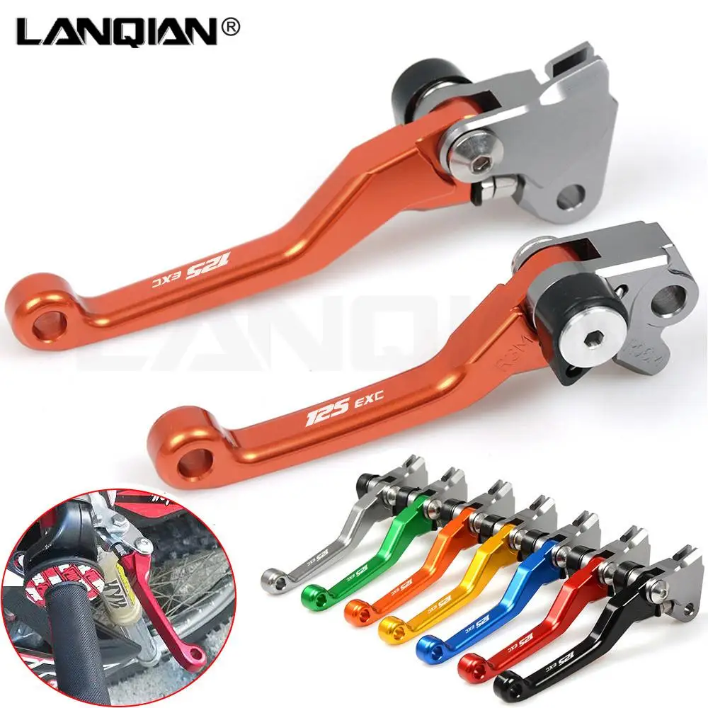 

CNC For 125 EXC SIX DAYS 2009 2010 2011 2012 2013 Motorcycle Handle Brake Clutch Levers Orange Dirt bike Pivot Lever 125EXC