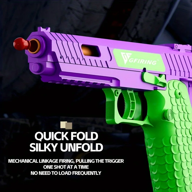 Toy Gun, Soft Bullet Toys Gun for Boys, Toy Foam Blaster, Empty Shell Ejecting Toy Gun Pistol 3