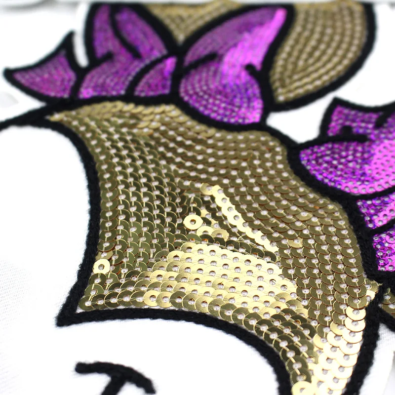 Disney Sequins Clothing Patch Mickey Minnie Mouse Patches Cartoon Sew Clothes Patch for T-shirt Coat DIY Decoration Women Gift