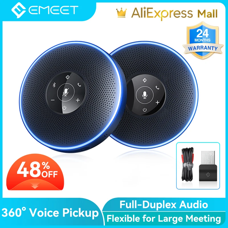 Bluetooth Speakerphone For Conference Calls Bluetooth-Speakerphone-Wireless-Speakerphone-EMEET-M220-Skype