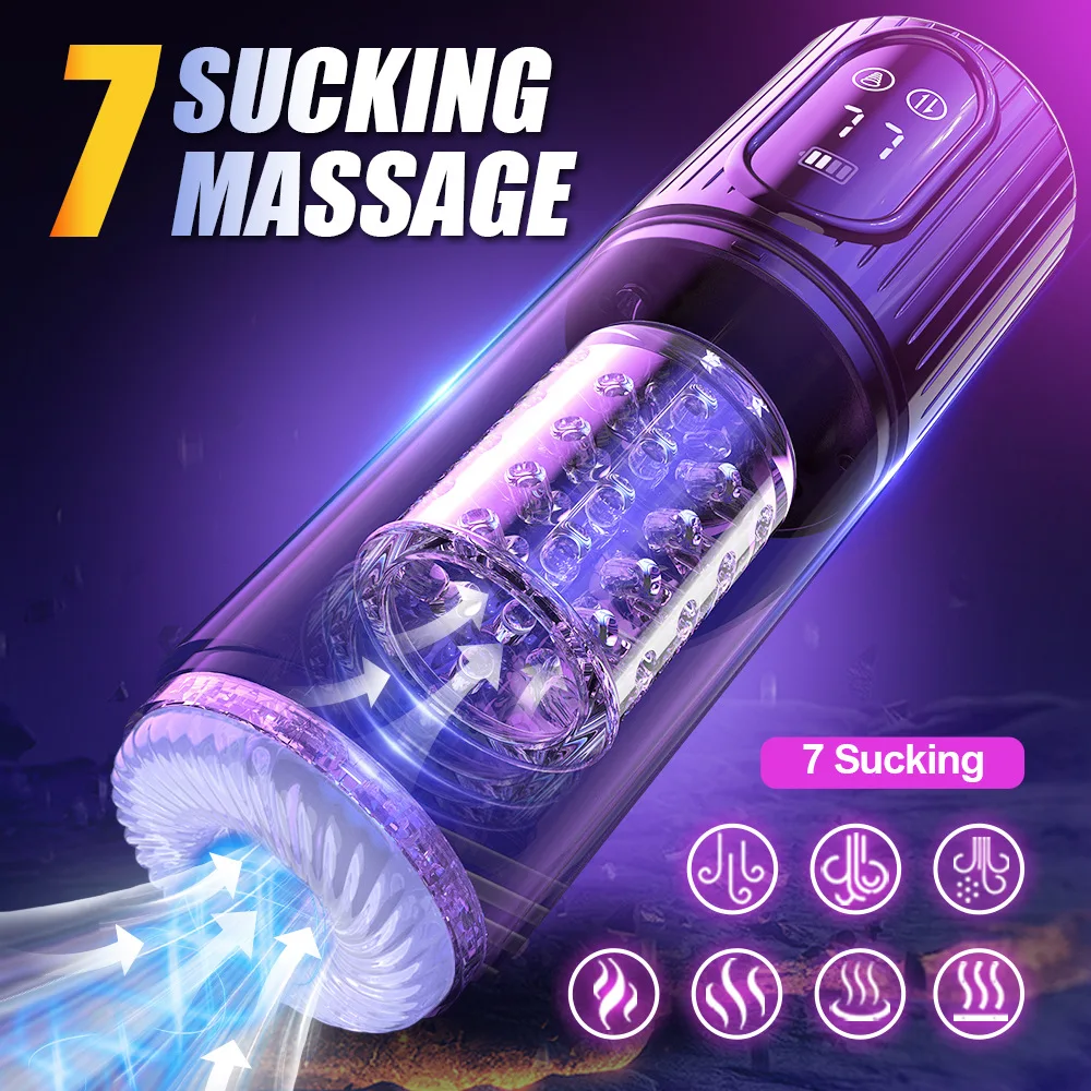 HeartCaptor Electric Thrusting Rotating Piston Stroker for Men Automatic Telescopic Masturbation Cup TPE ABS Material - Details 7