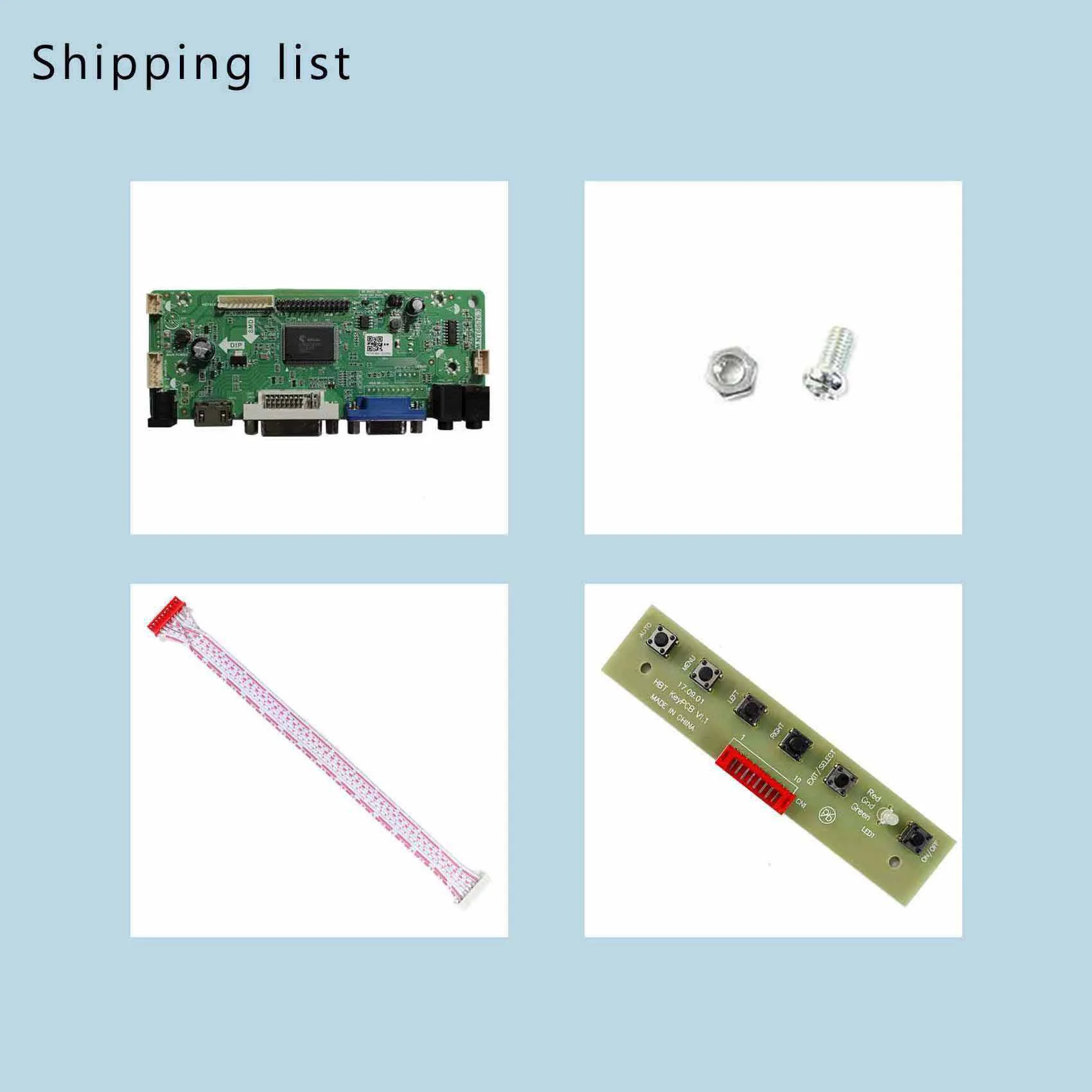 HD-MI DVI VGA 오디오 스피커 LCD 드라이버 보드, 17 인치 1280x960 LVDS 인터페이스 DY170YGM-N10 DV170YGZ-N10 LCD 스크린 작동