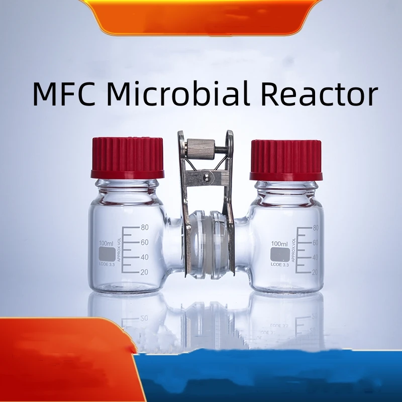 MFC-Reaktor/Klemm protonen austausch membran Chemischer Reaktor f&uuml;r mikrobielle Brennstoffe lektrolyse zelle (Doppel kammer)