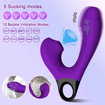 Powerful Dildo Vibrators Female Clit Sucker Clitoris Vacuum Stimulator G-Spot Adults Goods Sex Toys for Women 3