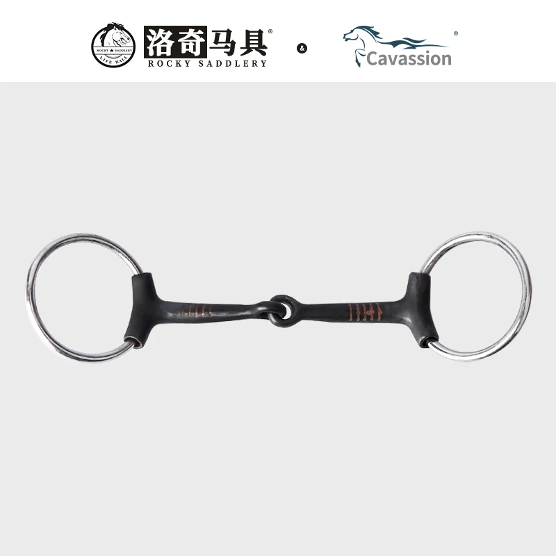 

cavassion equestrian equipments riding horse gag bit 135mm bit to horse mounth