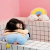 Stuffed Rainbow Cushion Girly Room Decor Moon Lightning Pillow Bay Window Lovely Weather Setting for Kids Bedroom Seat Pillow 3