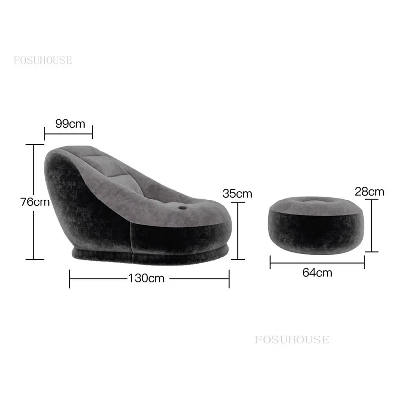 Dormitory Villa Lazy Inflatable Hotel Sofas Bedroom Tatami Apartment Single Sofa Bed Outdoor Travel Folding Sofa Chair for Beach