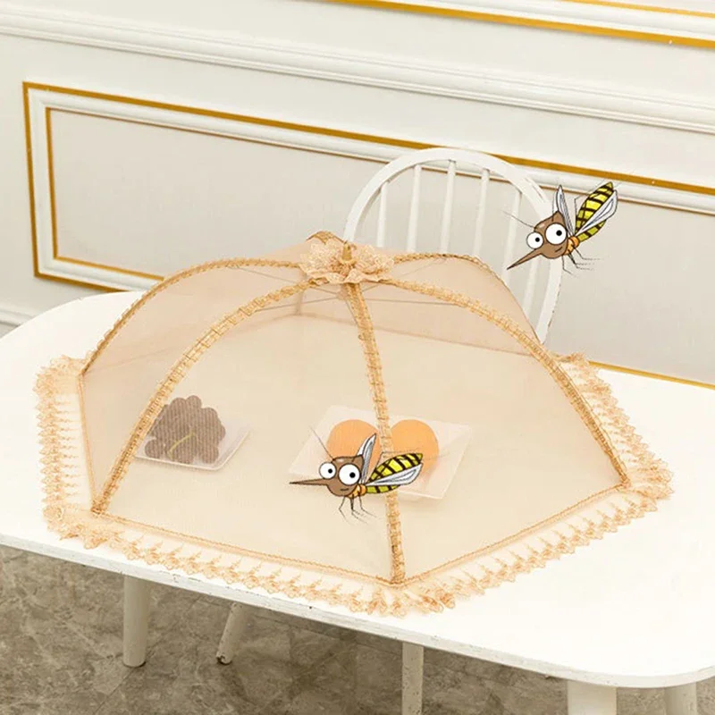 Umbrella Style Food Covers Anti Fly Mosquito Meal Cover Lace Table Large Table Cover Home Gadgets Accessories food cover