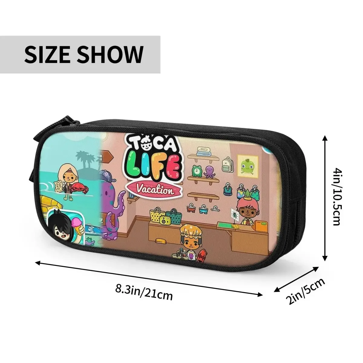 Toca Life Box Toca Boca Cute Game Pencil Cases Large Storage Pen Bags Pen Box Pencil Pouch For Boy Girl Stationery School Office