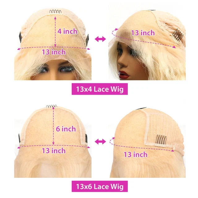 Discover the stunning HD Glueless 13x6 613 Body Wave Honey Blonde Lace Frontal Human Hair Wig. Expertly crafted with Brazilian hues, this 13x4 Lace Front Wig enhances your natural beauty with vibrant colors. Ideal for women seeking seamless style and sophistication.13x6 613 Body Wave Honey Blonde Lace Frontal Human Hair Wig Brazilian Color 13x4 Lace Front Wig For Women - Image 6