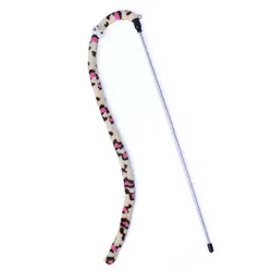 Colorful Caterpillar Feather Teaser Wand - Interactive Cat Toy and Accessory (2)