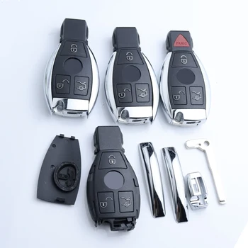 자동차 키 하우징 원격 케이스 교체 쉘, 메르세데스 벤츠 W210 W212 E63 W202 W207 A/C/E/S 클래스 W203 W204 W205 W211 W221 W222