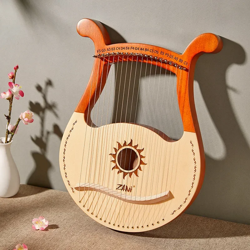 Lyre 19 Strings Lyre Harp Piano High-quality Harp 19 Strings Mahogany Musical Instrument With Spare String