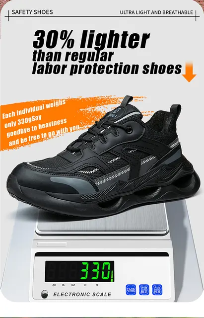 Men's New Safety Shoes Anti smashing and Anti piercing Insulation
