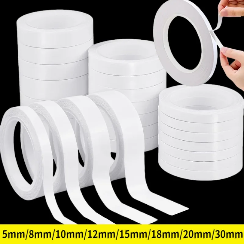 

Double Sided Tape Super Strong Double Faced Powerful Hand Tearing Adhesive Tape for Mounting Fixing Pad Sticky Paper 8M 1Roll