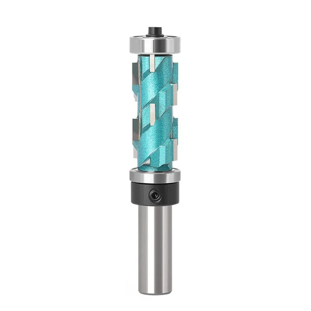 

1pc 12mm Shank Flush Trim Router Bit Carbide Spiral Trimming Bit Spiral Double Bearing Endmill Milling Cutter Woodworking Tools