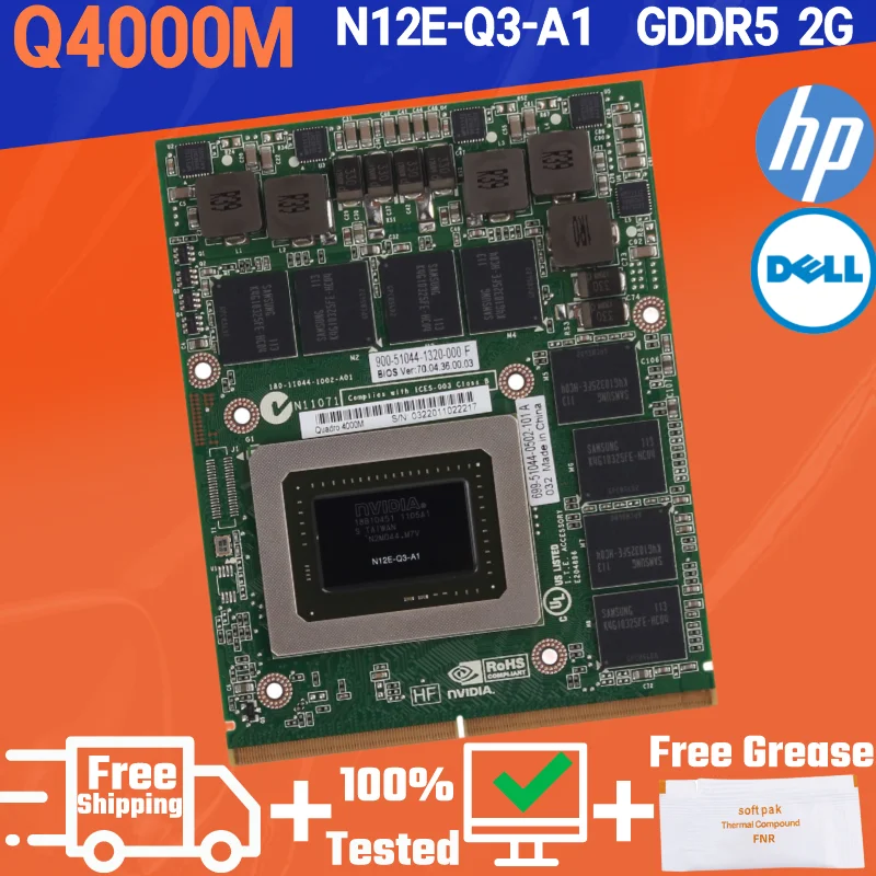 Видеокарта Quadro Q4000M GDDR5 2 Гб фото графика со стандартом DELL M6600 M6700 M6800 HP 8740 Вт 8760 8770 HGXY3