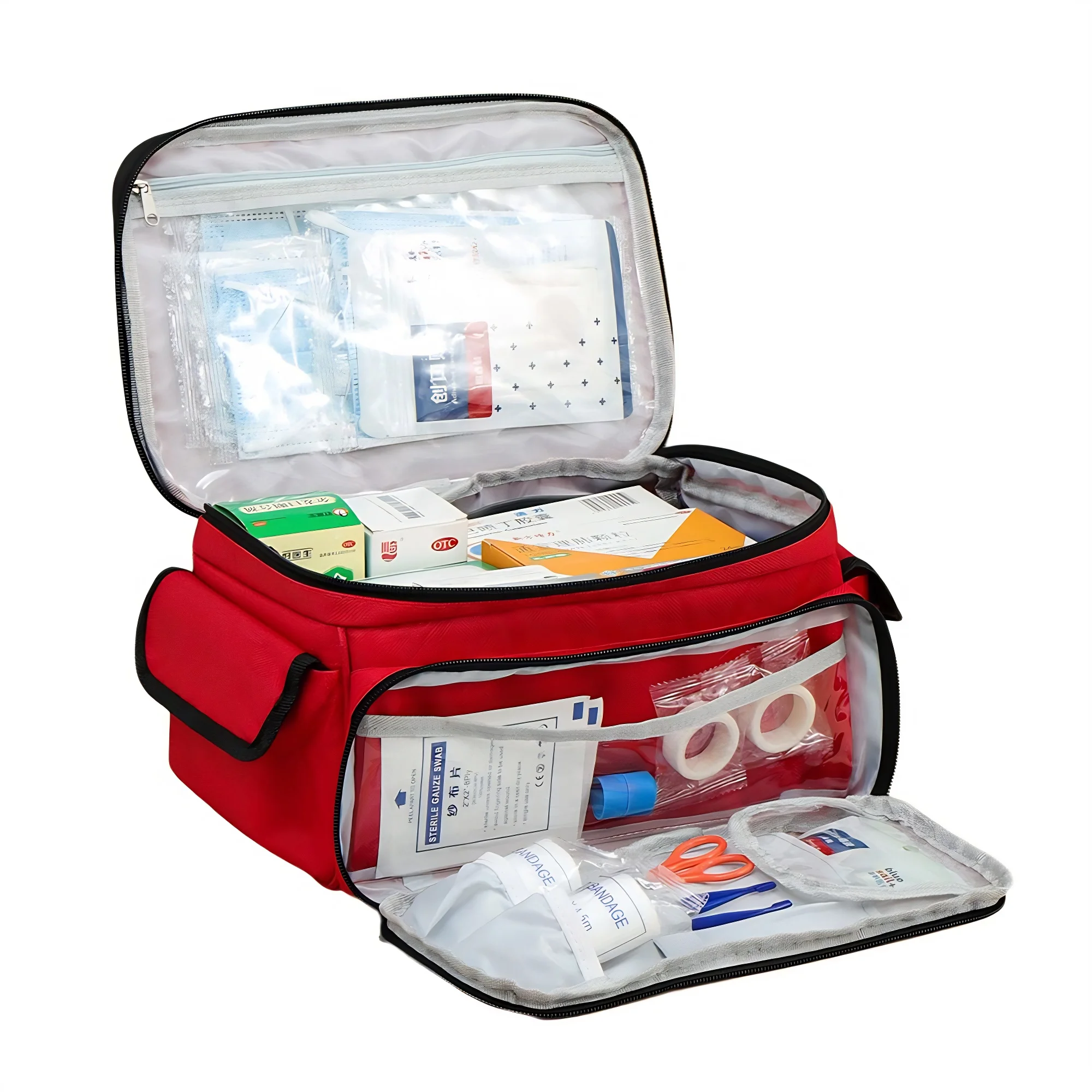 Portable High-Capacity Oxford Cloth First Aid Kit Travel Medicine Storage Bag Emergency Survival Organizer Box