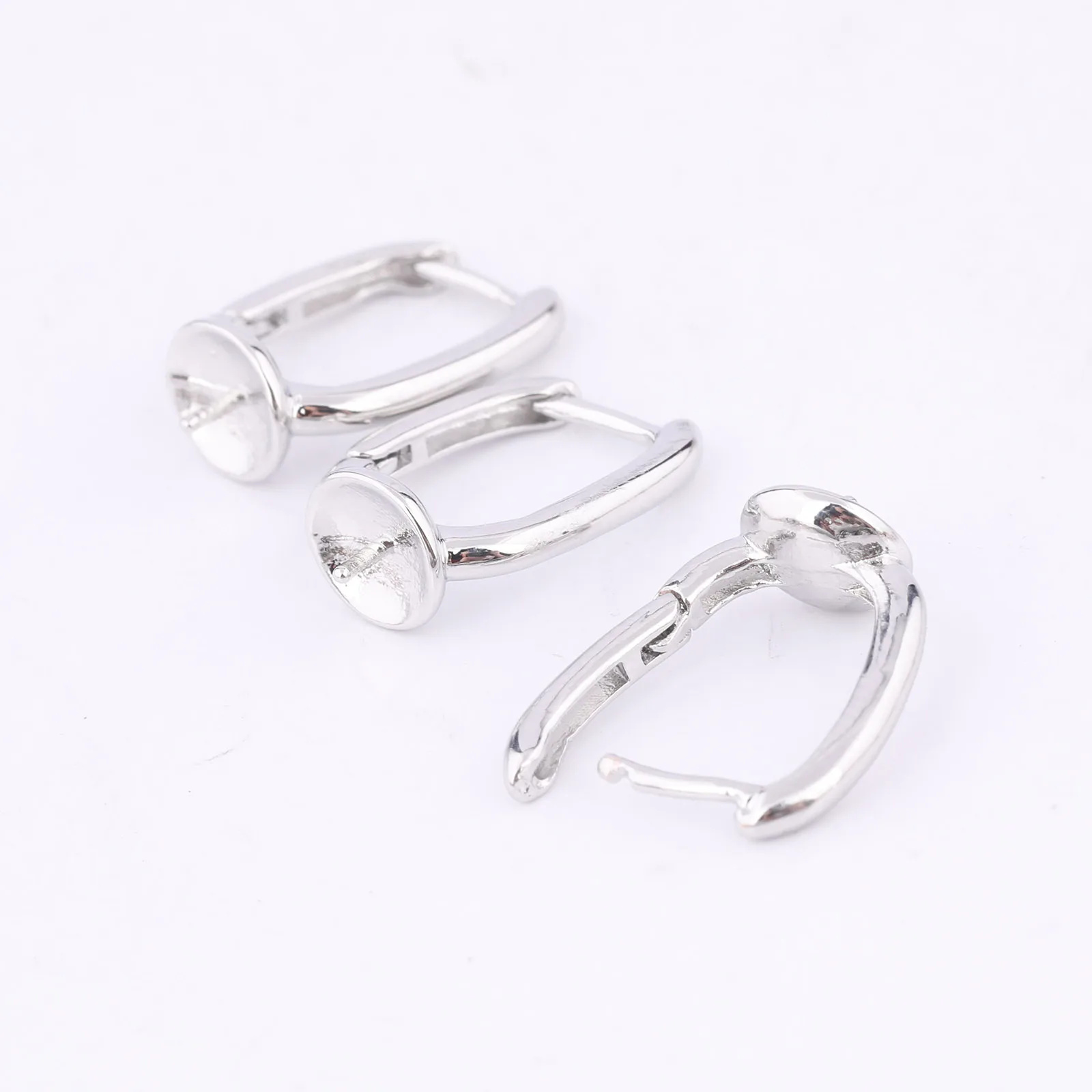 Leverback Earring Bezel Setting Blanks for DIY Jewelry – 20 pcs