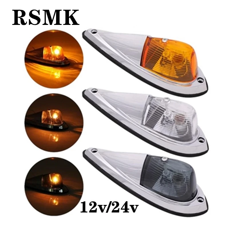 5x12V24VAmberLEDCabRoofTopMarkerRunningLightsClearanceLight