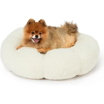 Fluffy Flower Calming Pet Bed 1