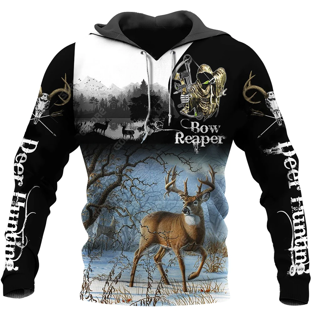 Graphic Hoodie Deer Hunting 3d Hoodie Deer Huff|deer Hunting 3d