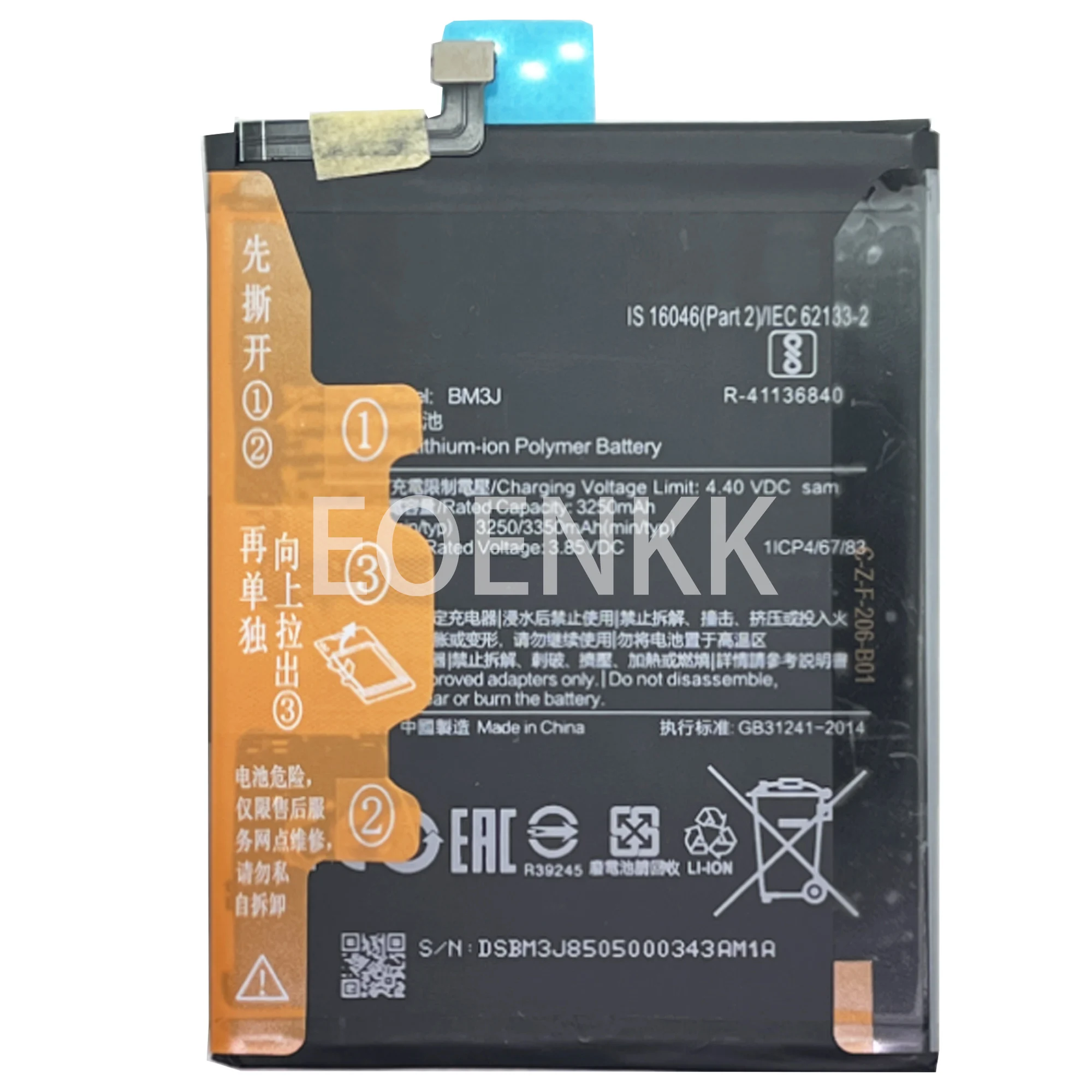 100% Original Capacity Battery BM3J FOR MI 8 LITE Mobile Phone High Replacement Batteries Bateria
